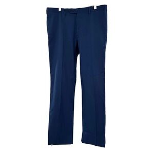 Sartonia Men's Dress Pants 35" x 32" actual measurement Navy Blue READ